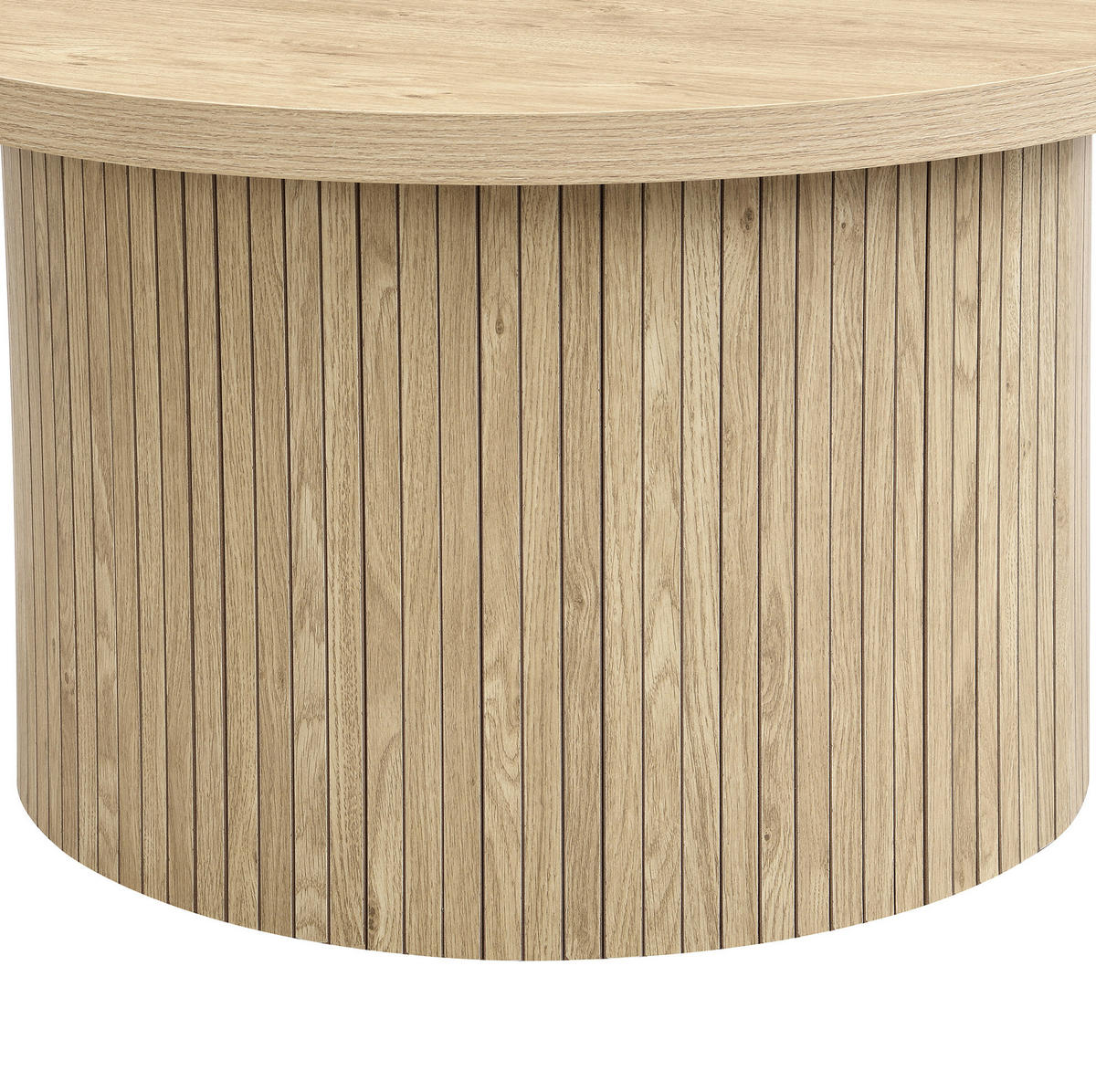 COUCHTISCH-SET aus MDF 66x66x40 cm Natur, 2-teilig platzsparend - Naturfarben, Holzwerkstoff (66/66/40cm) - IVMEU