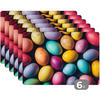 PLATZSETS 6er-Set Bunt - Ostereier - Spritzer Placemats 45x30 cm - Multicolor, Kunststoff (0.3/45/30cm) - MuchoWow