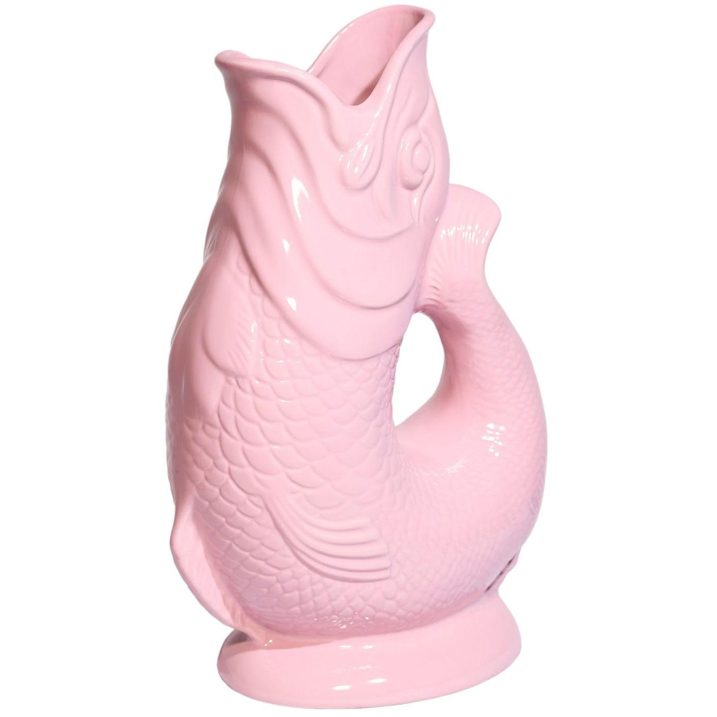 KARAFFE mit „Gluck-Gluck“-Geräusch 27,5/17/9,5 cm - Hellrosa, Keramik (1.2L) - Gluckigluck