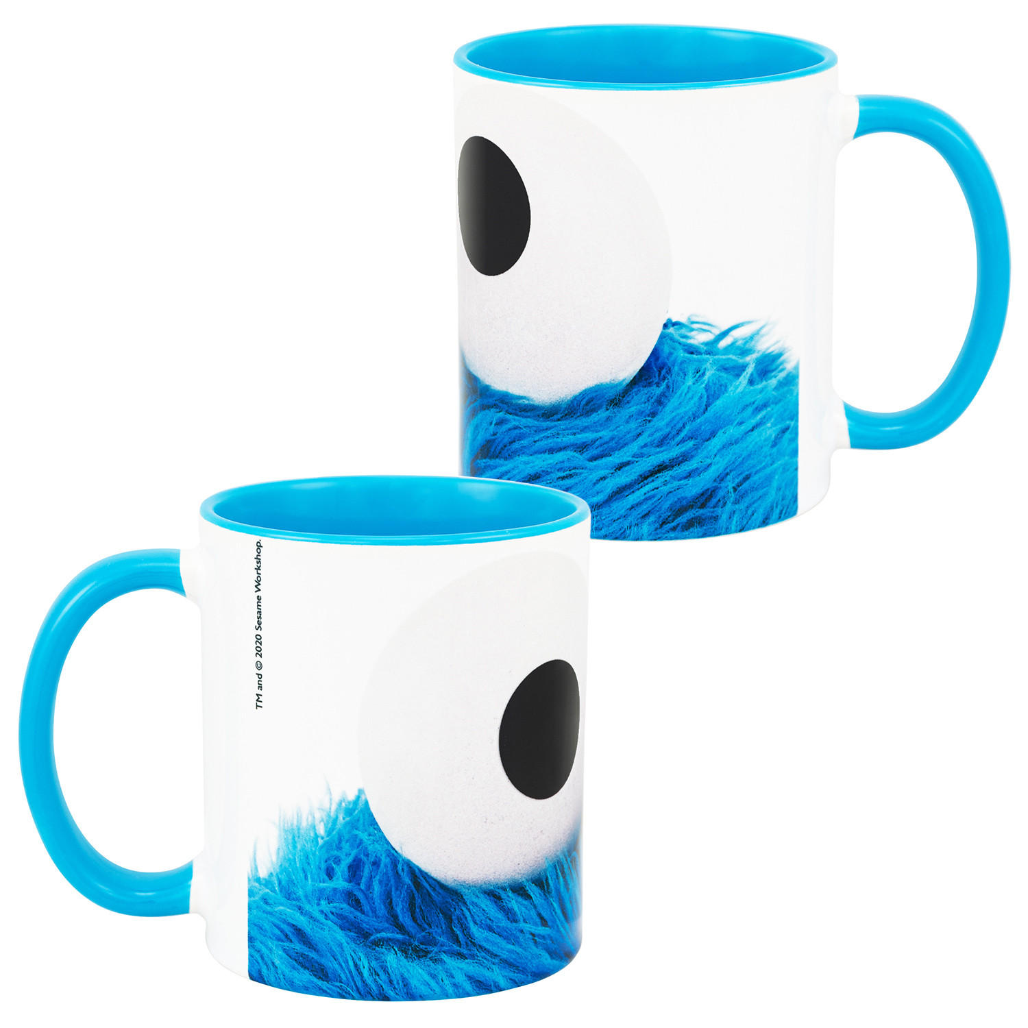 BECHER Sesamstraße Krümelmonster Weiß/Blau 320 ml - Multicolor, Keramik (0.32L) - United Labels