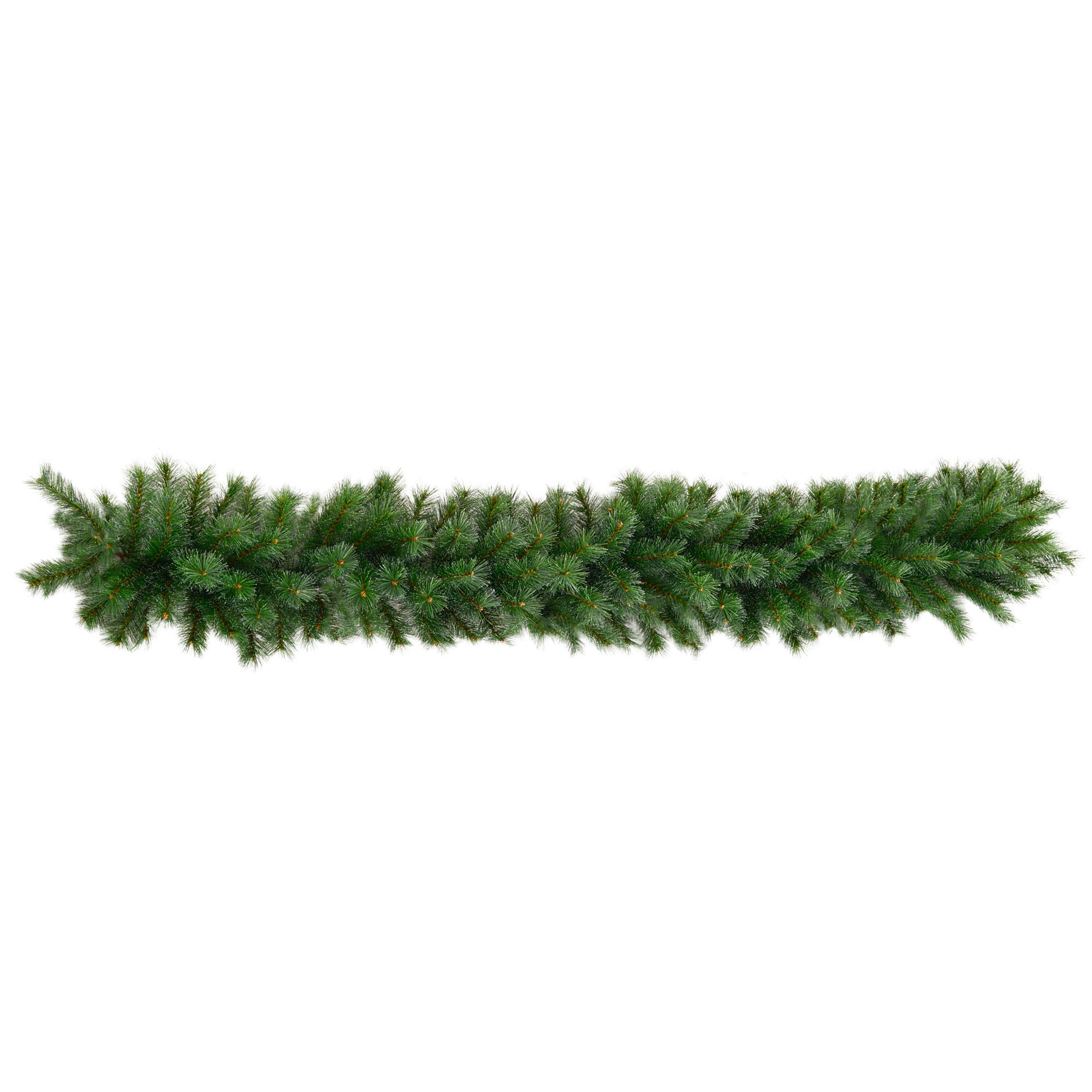 1,8 m künstliche Weihnachtsgirlande Blumendekoration mit 160 Spitzen Grün - Grün, Kunststoff/Metall (180cm) - HOMCOM