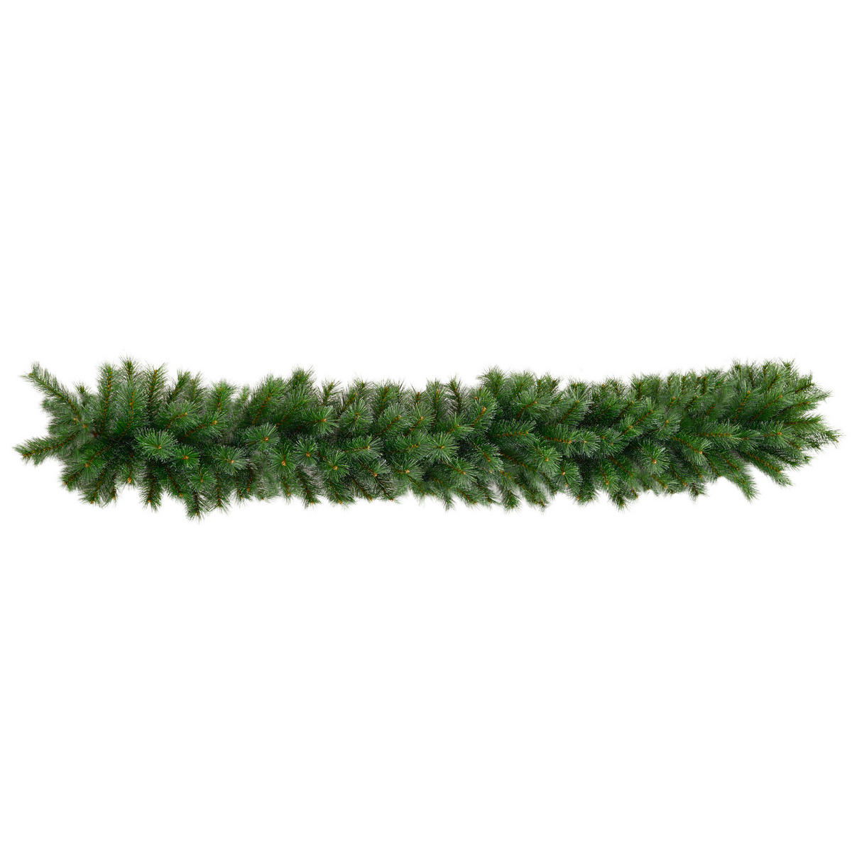 1,8 m künstliche Weihnachtsgirlande Blumendekoration mit 160 Spitzen Grün - Grün, Kunststoff/Metall (180cm) - HOMCOM
