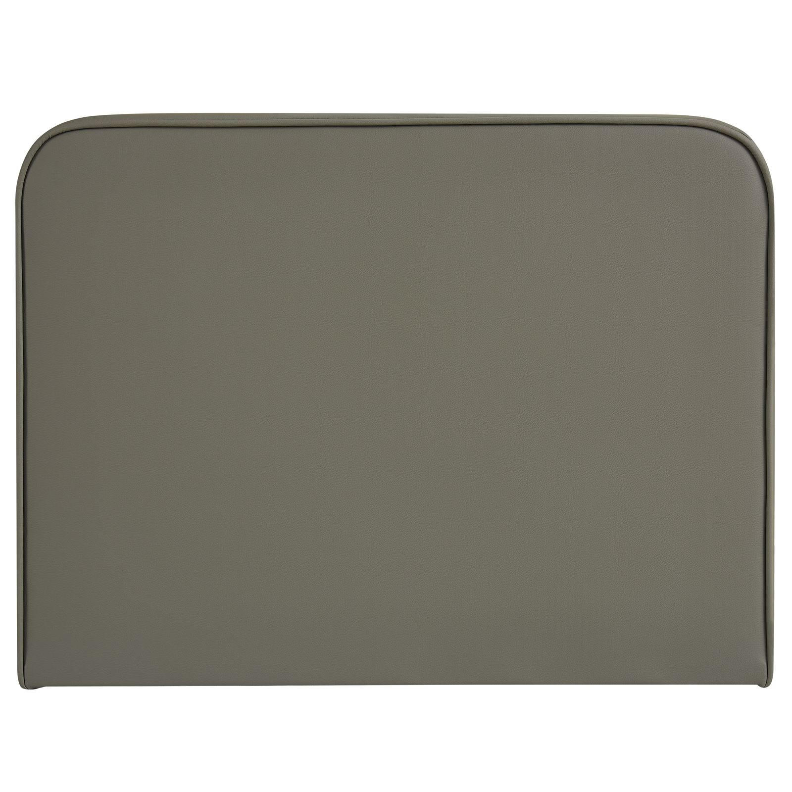 KOPFTEIL ARIELA 90X190 CM - Grau, Textil (90/68/6cm) - IDIMEX