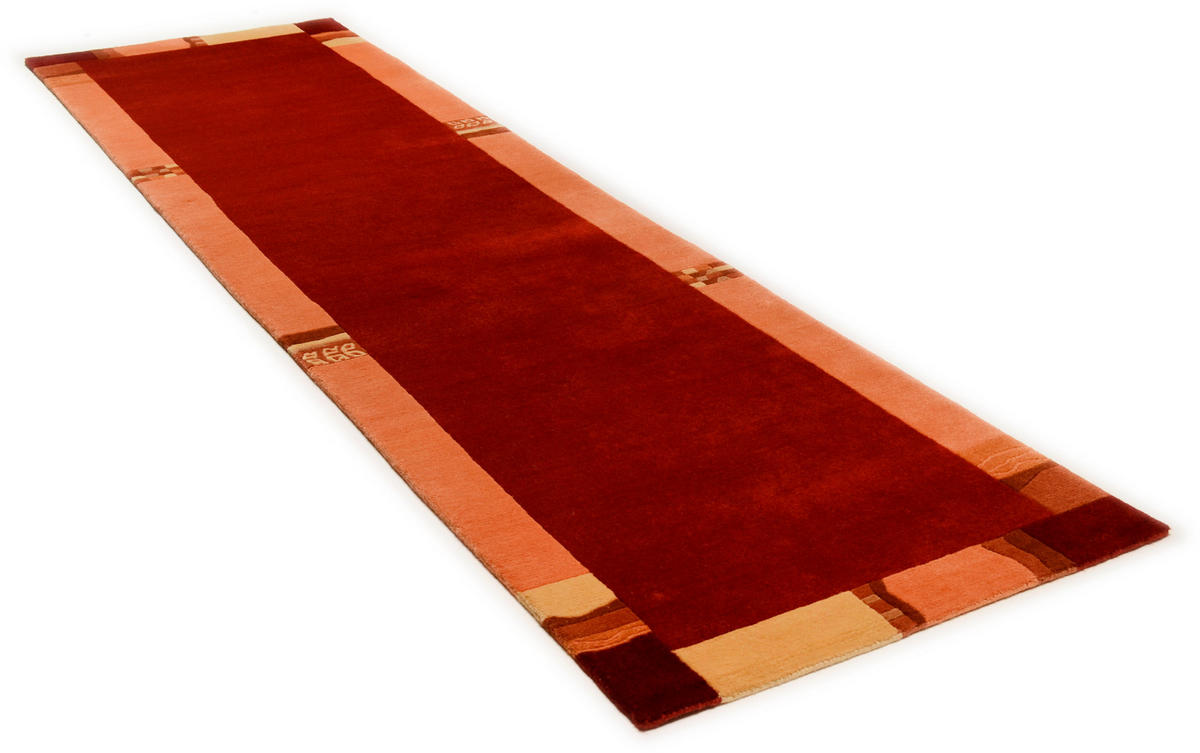 WOLLTEPPICH Avanti 80x200 cm - Rot, Textil (80/200cm) - THEKO