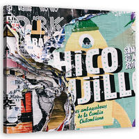 LEINWANDBILD, Abstrakt-Farben 50x50cm - Multicolor, Textil (50/50cm) - Feeby