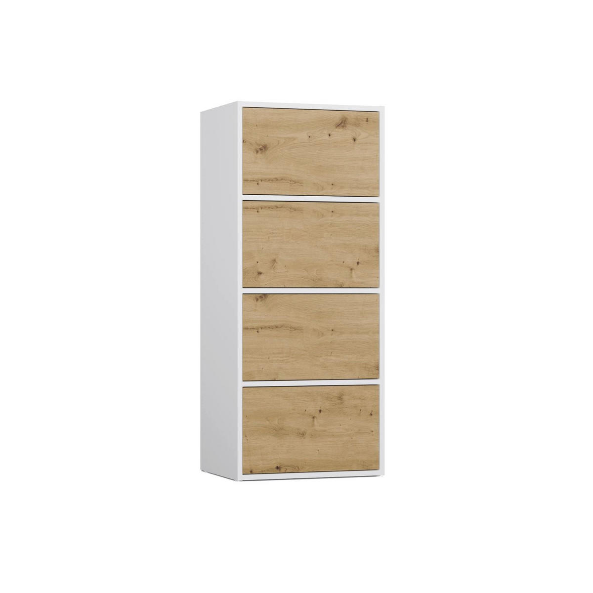 HIGHBOARD Kate - Weiß, Holzwerkstoff (50/119/40cm) - kommodly