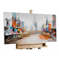 ÖLGEMÄLDE 100/50 cm - Multicolor, Holz/Textil (1.4/50cm) - KUNSTLOFT