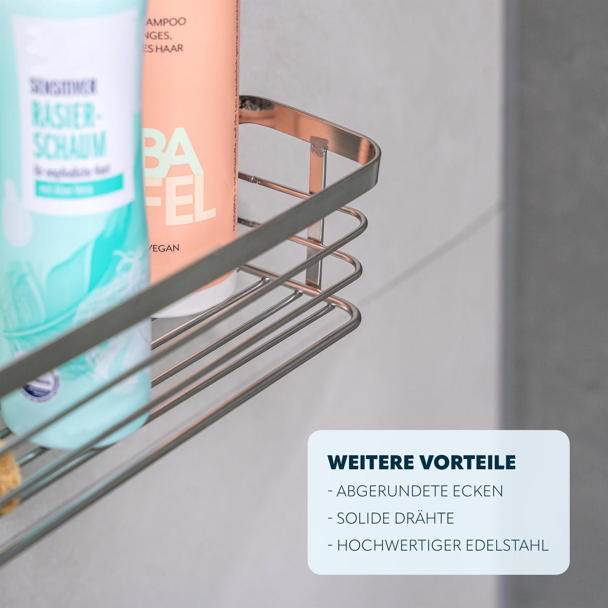 ABLAGEKORB 2er-Set, silber - Edelstahlfarben, Metall (25.5/6.5/10cm) - bremermann