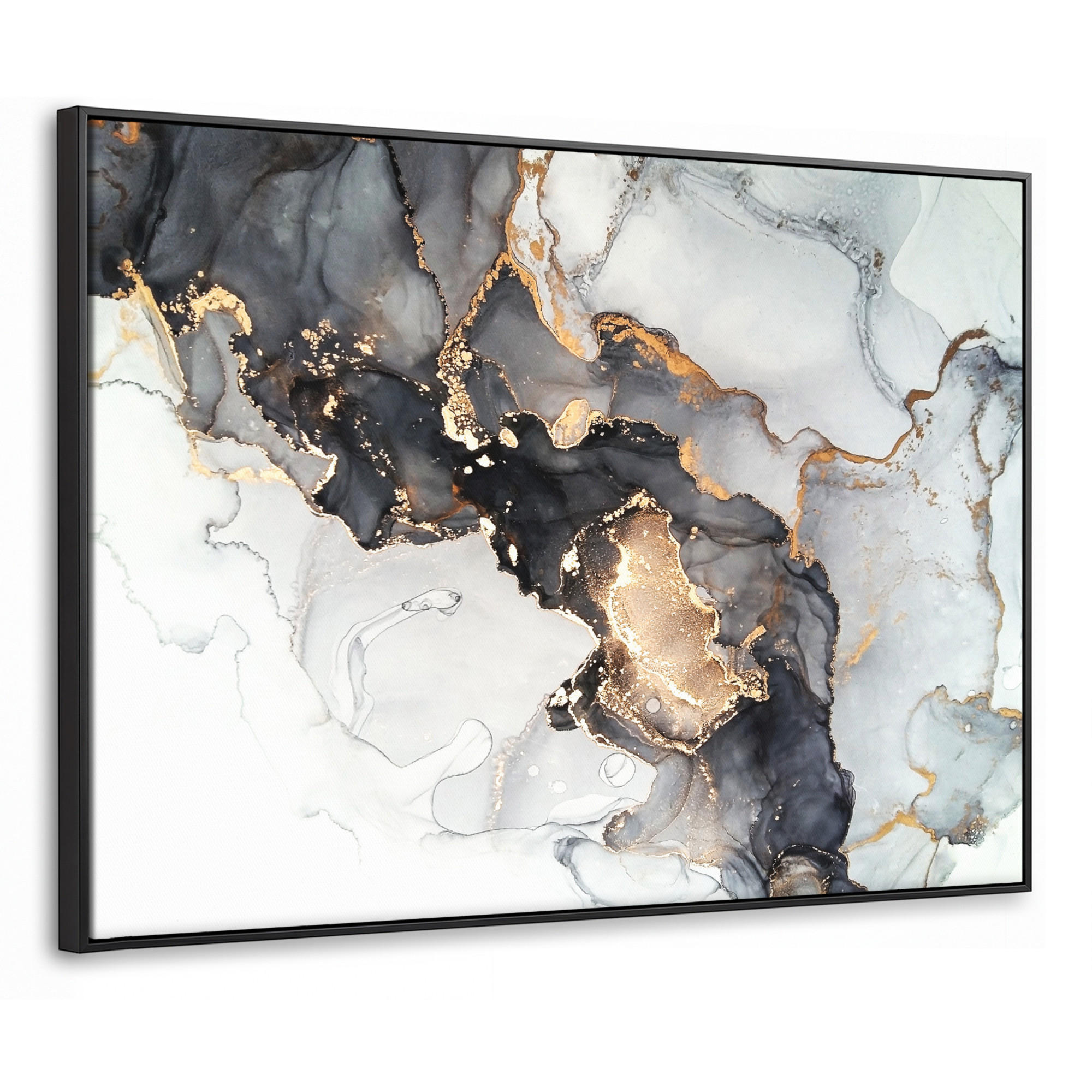 MuchoWow Leinwand Gold 100x70 cm