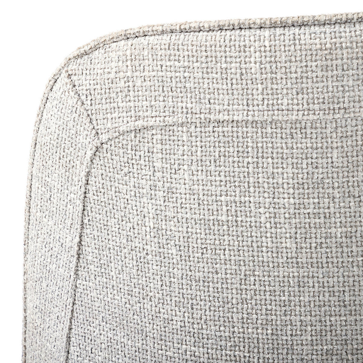 POLSTERSTUHL 2ER-SET - Metall / Textil - Hellgrau, Textil/Metall (57/85/52cm) - home24