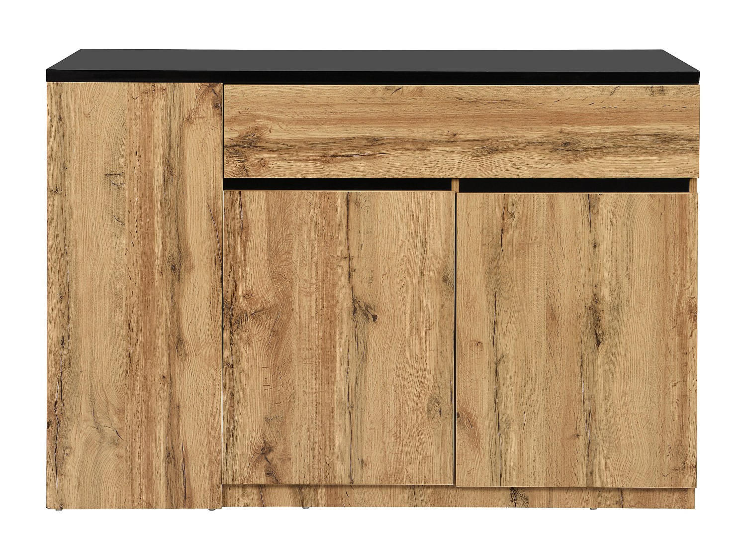 KÜCHENINSEL - 4 Personen - holz - schwarz, naturfarben hell Meili - Naturfarben, Holz (130/90/65cm) - Vente-Unique
