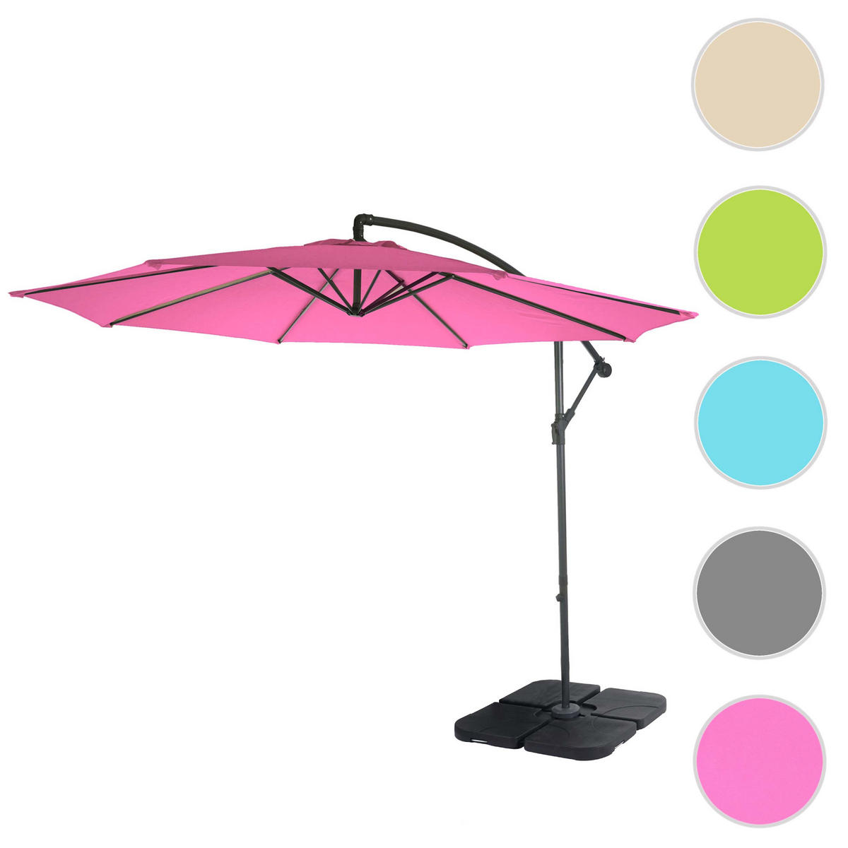 AMPELSCHIRM NEIGBAR Altrosa - Altrosa, Textil (360/295cm) - MCW