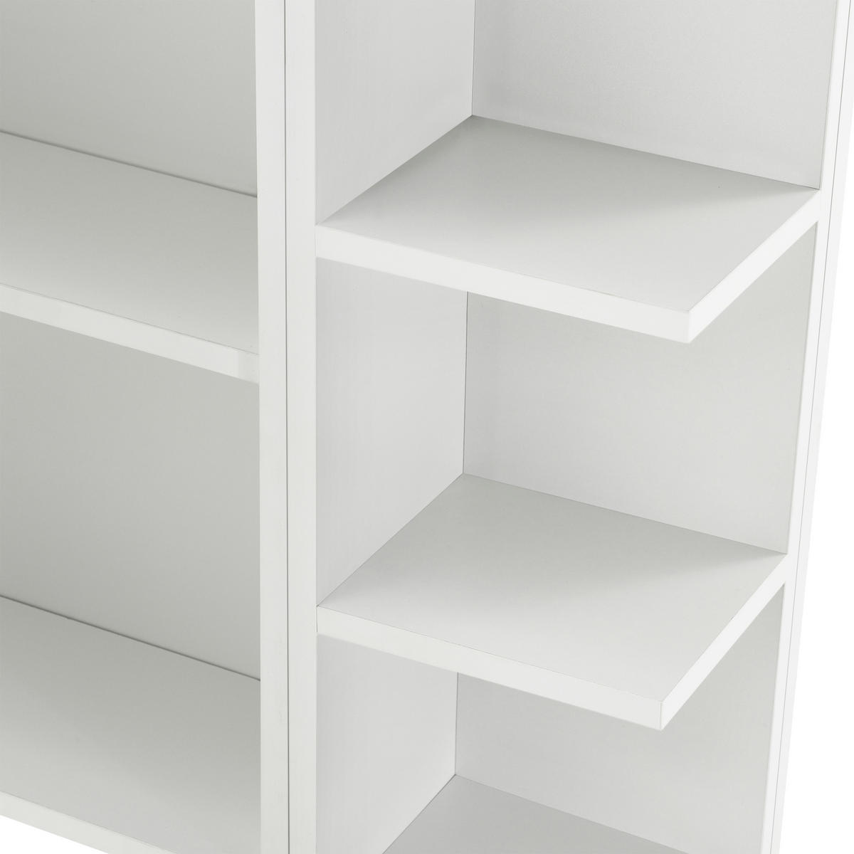 SPIEGELSCHRANK Harstad - Weiß, Holzwerkstoff (80/64/20cm) - [en.casa]