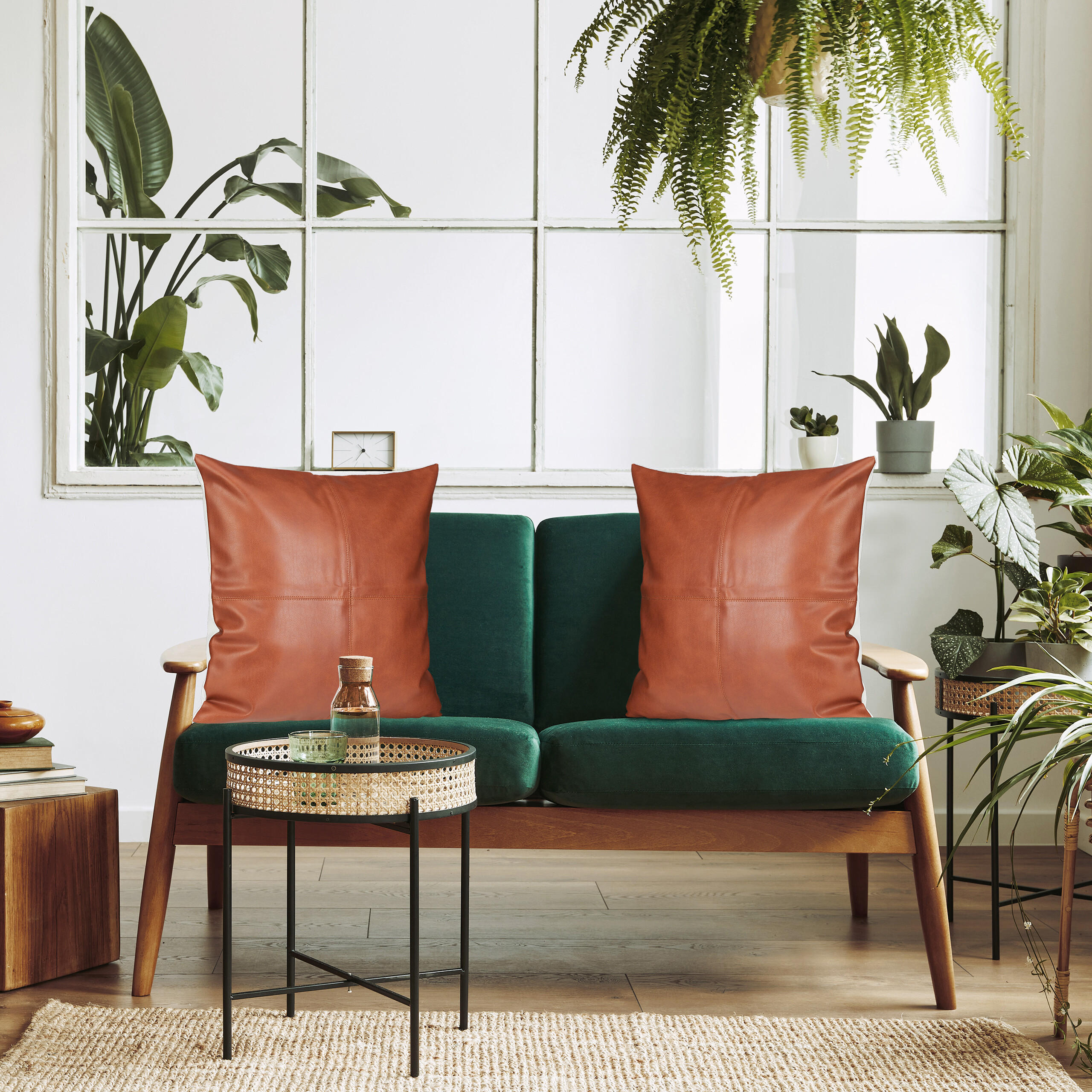 2XKISSENBEZUG - Multicolor, Kunststoff/Textil (45/45cm) - Relaxdays