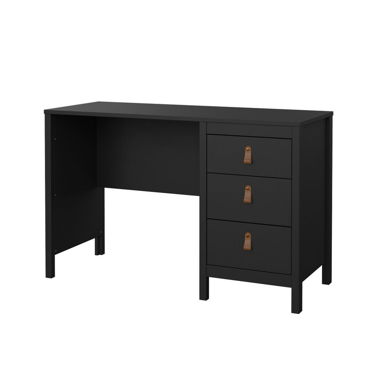 SCHREIBTISCH, Madrid, Schwarz, Holzwerkstoff / Metall, 121 x 48 x 77 cm - Schwarz, Holzwerkstoff/Metall (48/121/77cm) - ebuy24