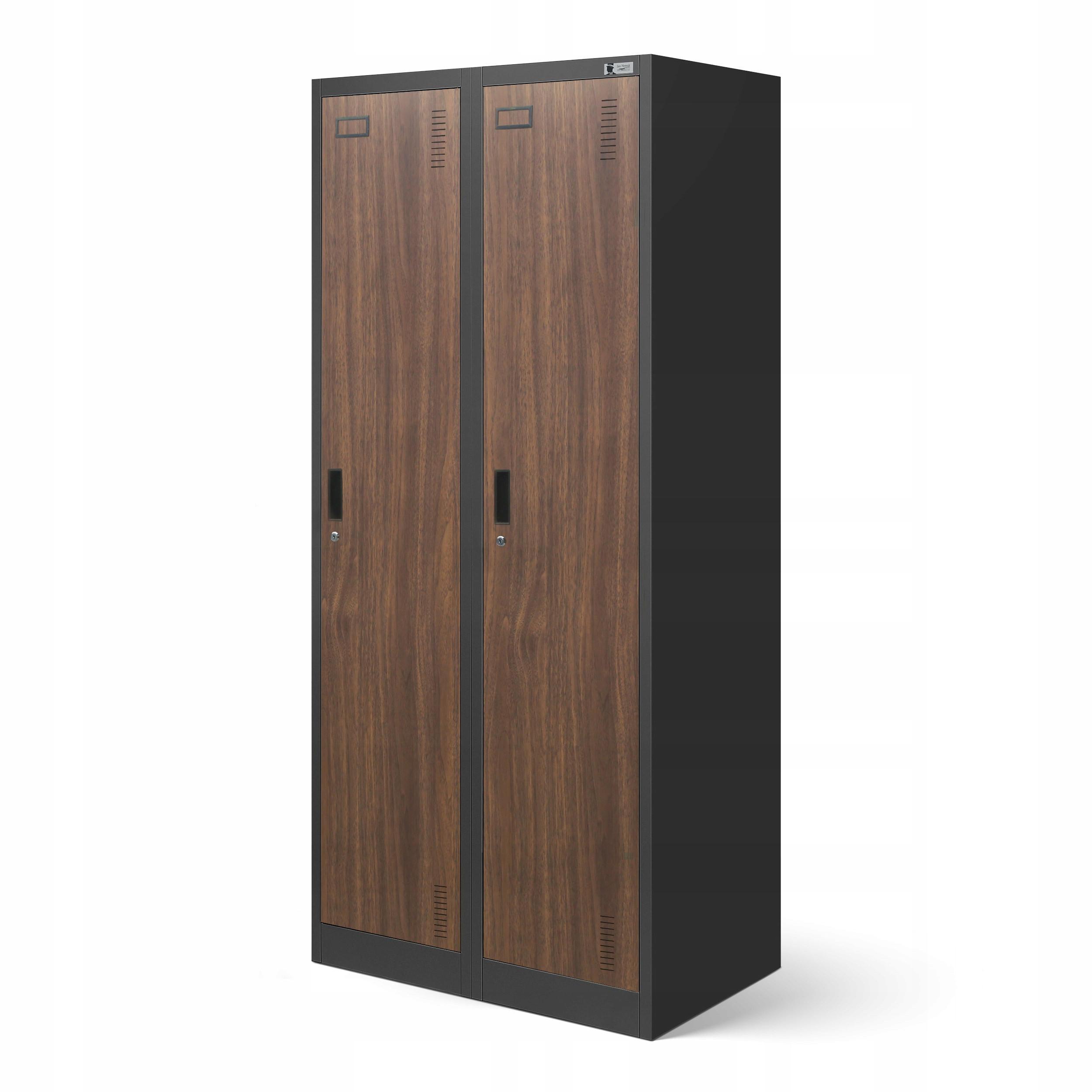 UMKLEIDESCHRANK KACPER - Anthrazit/Braun, Metall (80/180/50cm) - Jan Nowak