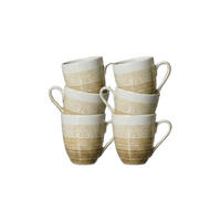 KAFFEEBECHER Trio Creme 320 ml 6er Set - Creme, Keramik (0.32L) - Ritzenhoff Breker