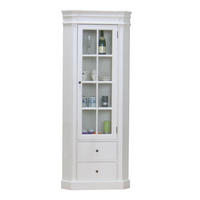 ECKVITRINE Weiß - Weiß, Holzwerkstoff (57/200/55cm) - ebuy24