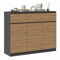 KOMMODE Anthrazit, Artisan 120/97/40 - Anthrazit, Holzwerkstoff (120/97/40cm) - RAUMHIRSCH FURNITURE