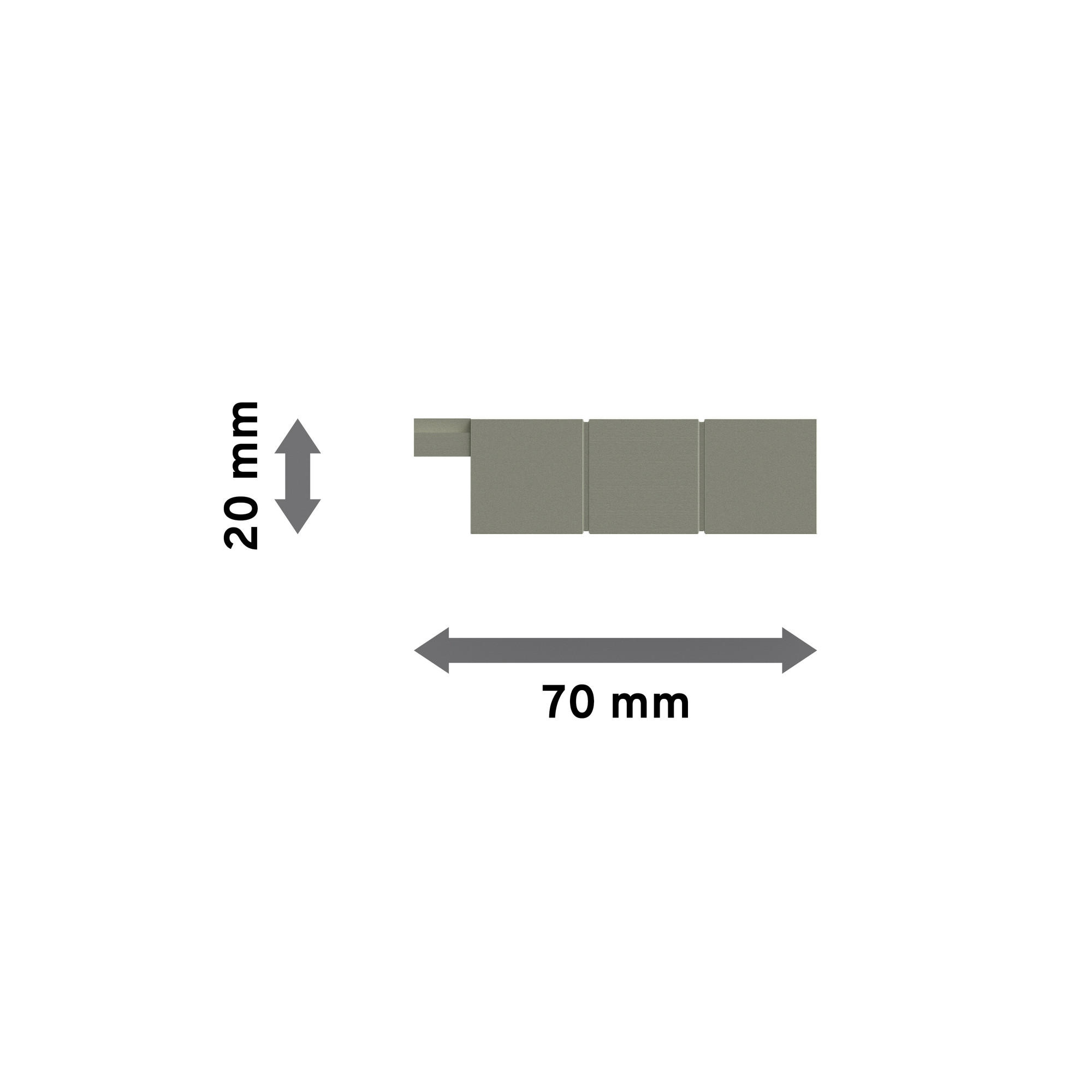 Thumbnail - Interdeco Endstücke, Silber, Metall, 7x2x2 cm, Wohntextilien, Gardinen & Vorhänge, Vorhangzubehör