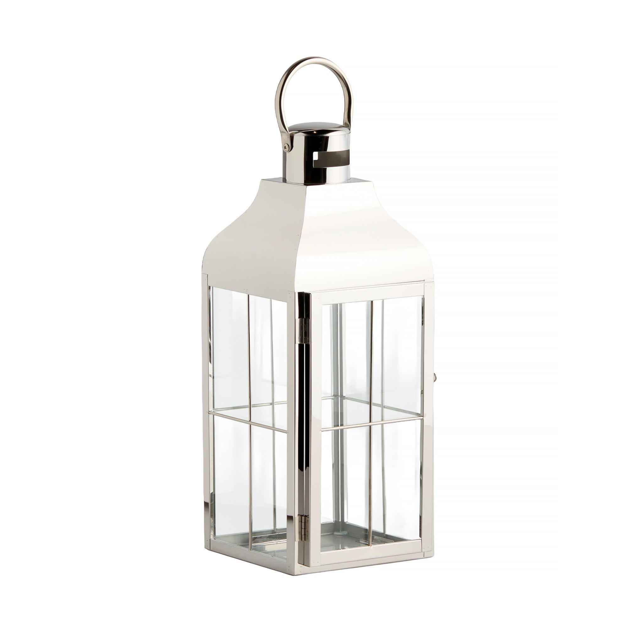 LATERNE Carloso - Silberfarben, Metall (16/42/17cm) - home&you