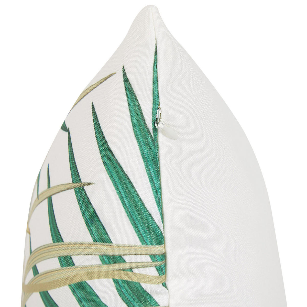 GARTENKISSEN 2er-Set Palmenmuster bunt 45/45 cm Gaiana - Grün, Textil (45/45cm) - Beliani