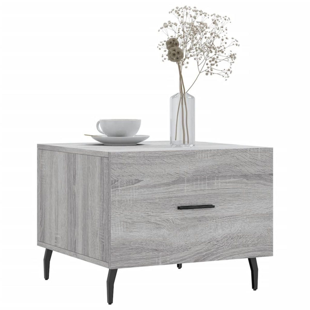 COUCHTISCH Grau Sonoma 50x50x40 cm Holzwerkstoff - Grau, Holzwerkstoff (50/50/40cm) - furnicato