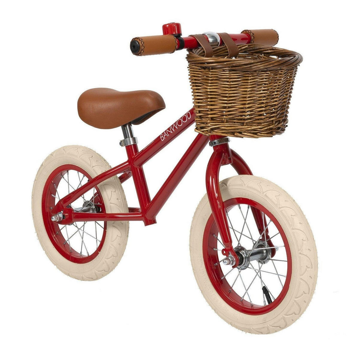 LAUFRAD aus Stahl für Kinder 3-5 Jahre, Rot - Rot, Metall (65/41/20cm) - Banwood
