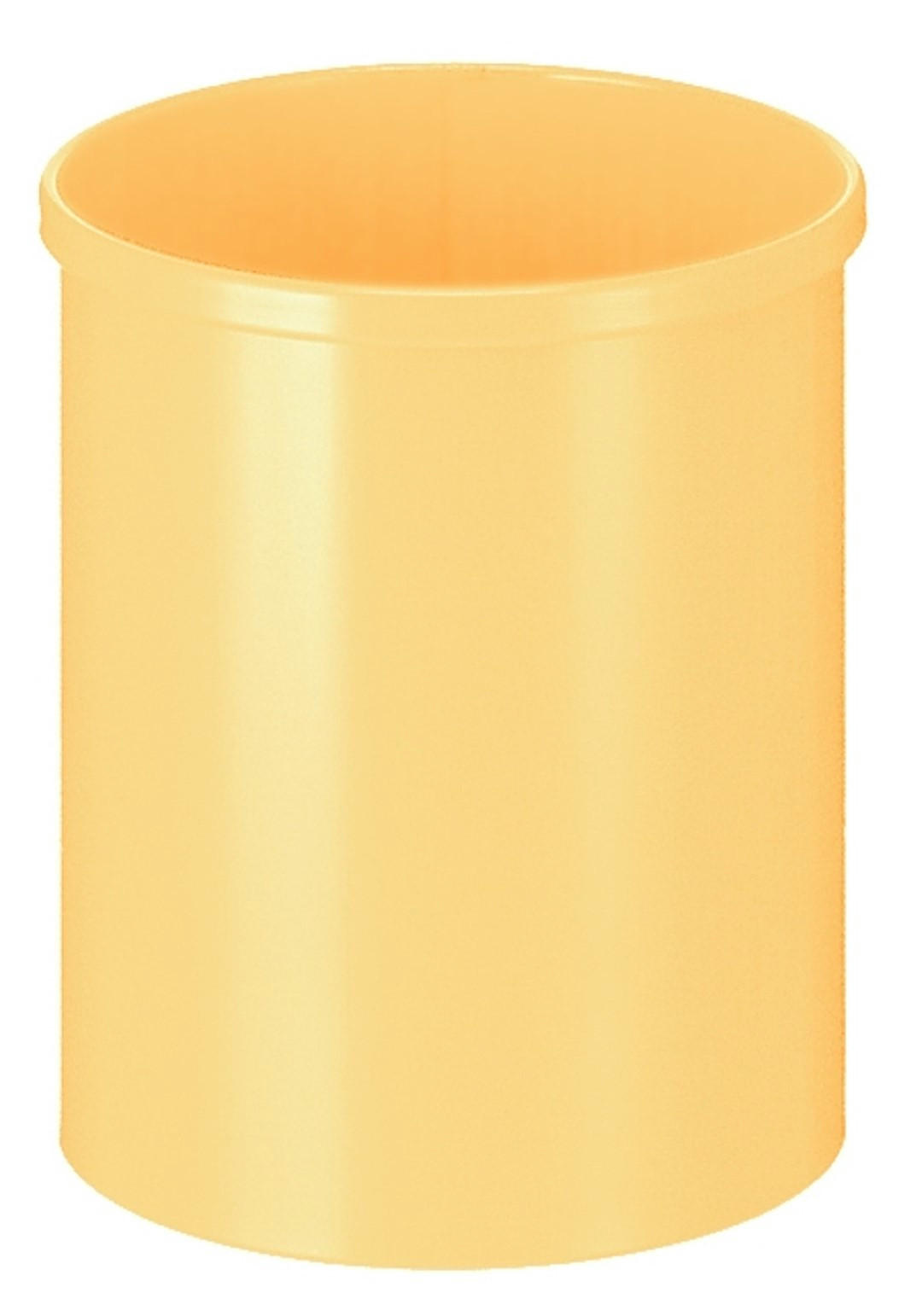 PAPIERKORB Stillvoll Metall 15 Liter 30,5x25,5 cm Gelb - Gelb, Metall (25.5/30.5/25.5cm) - PROREGAL