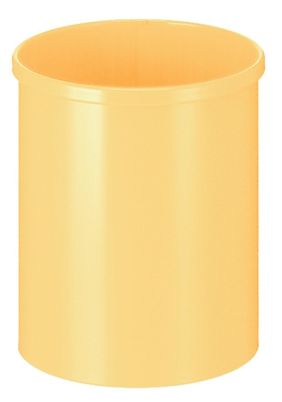PAPIERKORB Stillvoll Metall 15 Liter 30,5x25,5 cm Gelb - Gelb, Metall (25.5/30.5/25.5cm) - PROREGAL