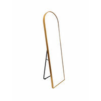 STANDSPIEGEL Ziva Gold - Goldfarben, Metall (40/150/4cm) - Fragix