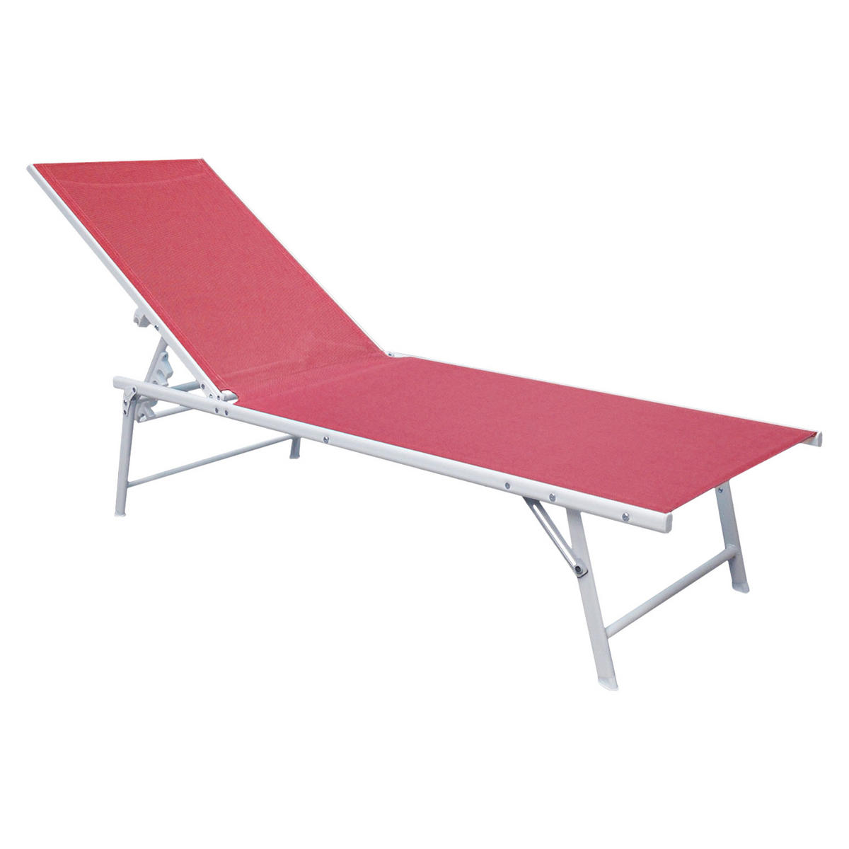 SONNENLIEGEN Sicilia Rosa und Weiß 2er-Set - Rosa, Kunststoff (54/87.5/182cm) - Happy Garden