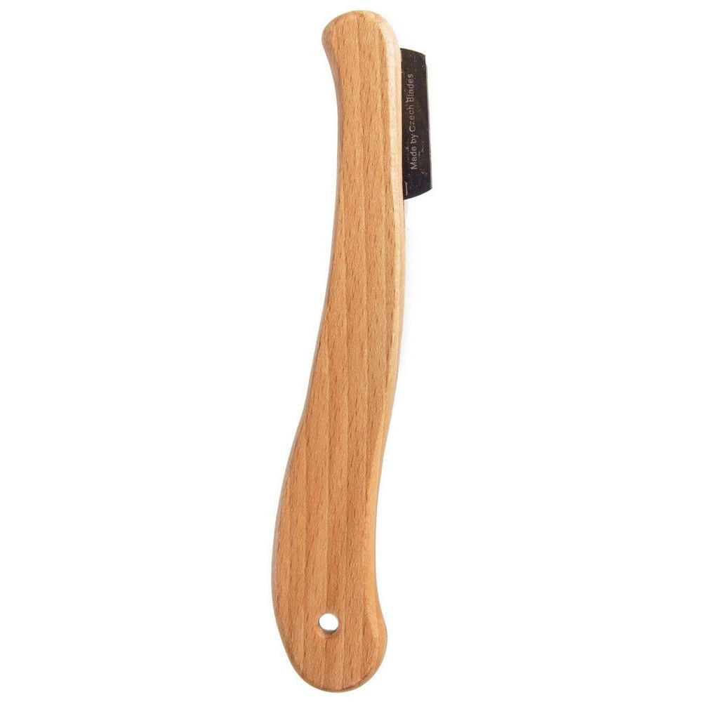 BROTDEKORIERMESSER Braun Silber - Naturfarben, Holz (19cm) - Orion 