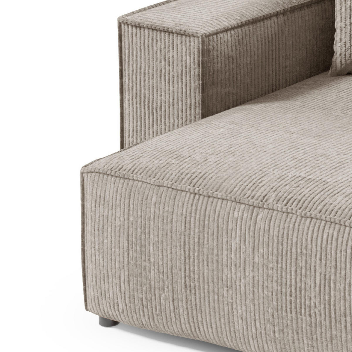 ECKSOFA Schlaffunktion Sekwana mini Beige - Beige, Textil (148/257cm) - Fedve