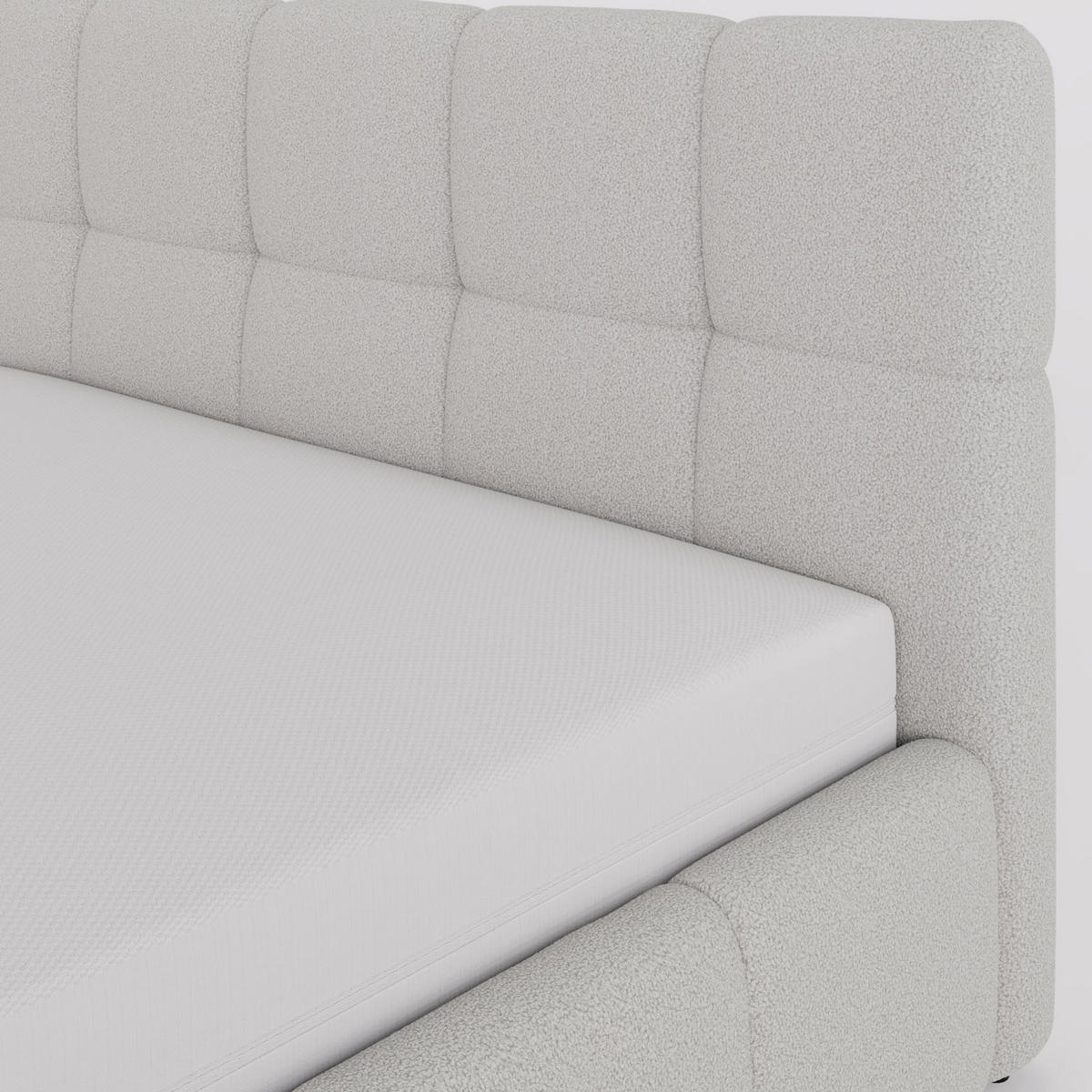 POLSTERBETT 180/200 cm, in Dunkelgrün, Velours-Stoff, gepolstertes Kopfteil, Lattenrost, Bettkasten - Dunkelgrün, Textil - Barchello