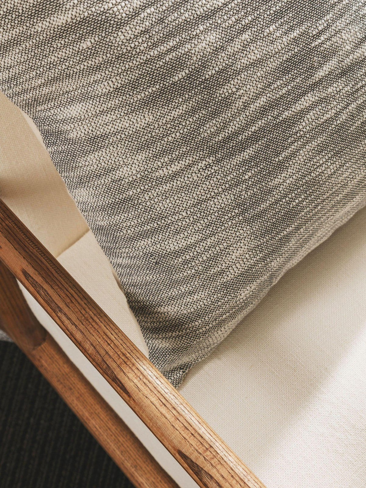 KISSENBEZUG Nadia Grau 45x45 cm - Grau, Textil (45/45cm) - benuta Nest