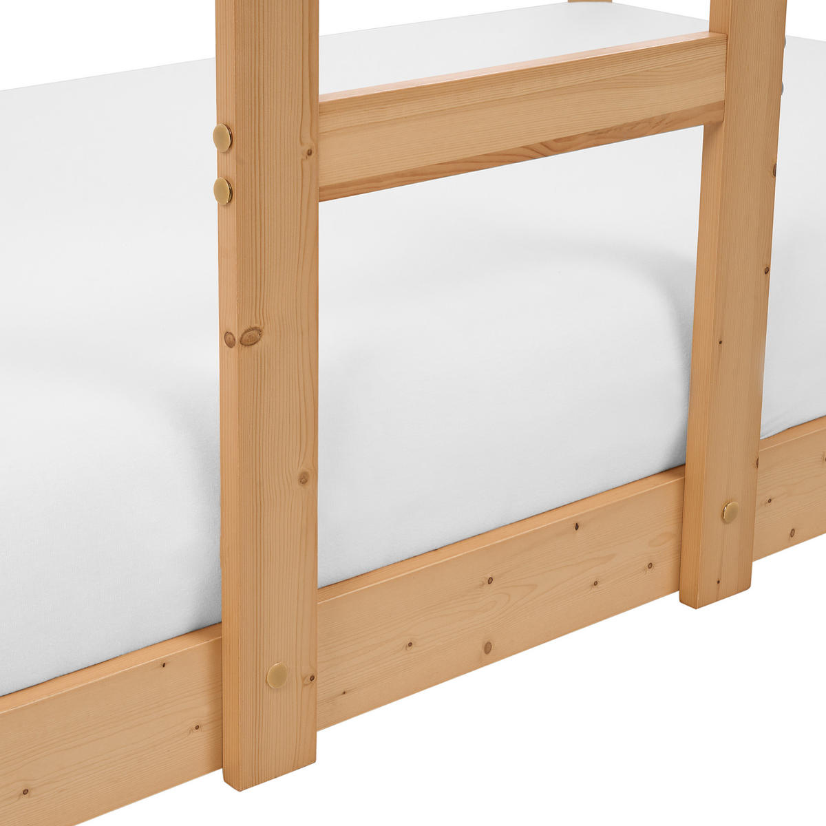HOCHBETT 90x200 cm Heller Holzfarbton Labatut - Hellbraun, Holz (90/200cm) - Beliani