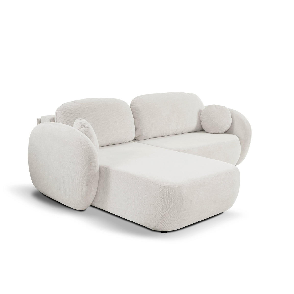 ECKSOFA OLEMO Weiß - Weiß, Textil (248/86.5/174cm) - Pillovely