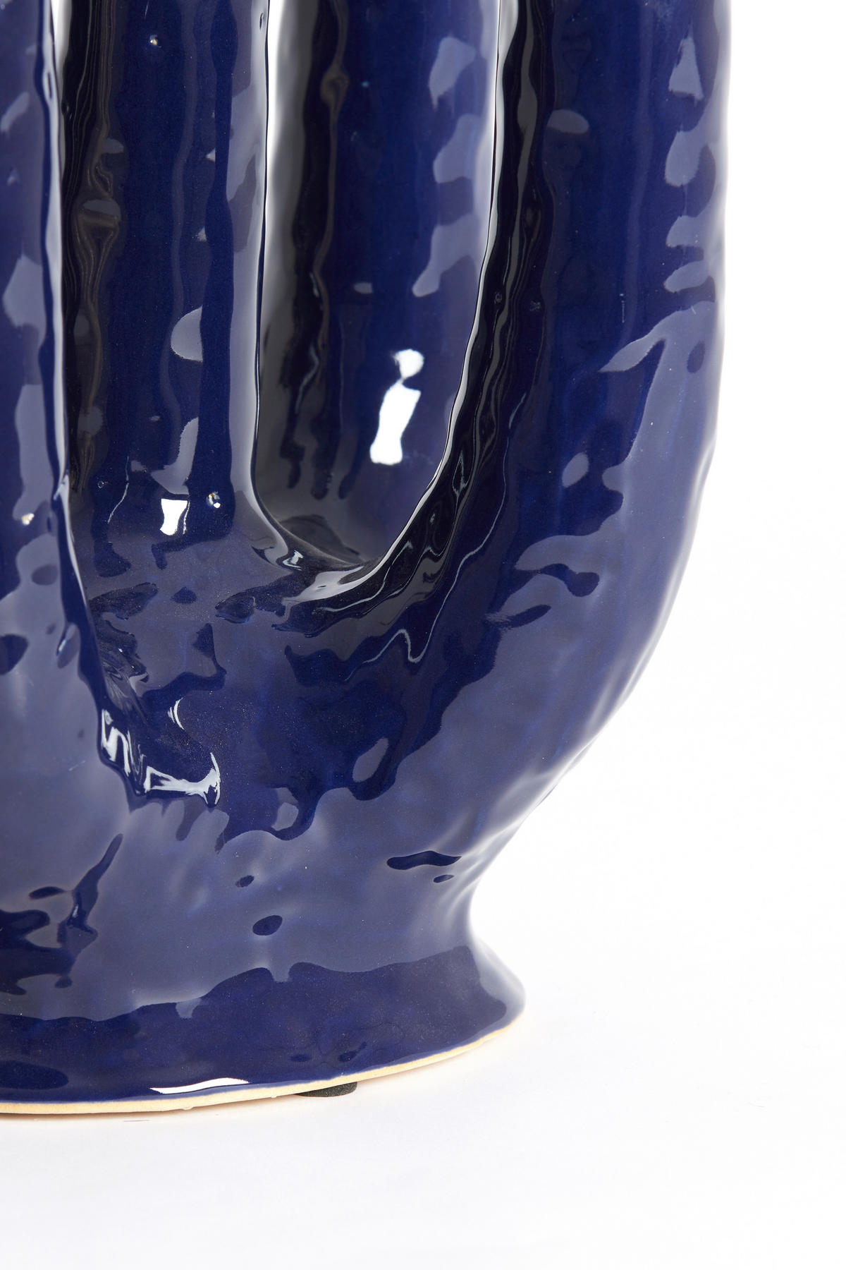 VAZE Leonjo Blau 24/18/36 cm - Blau, Keramik (36cm) - Light & Living