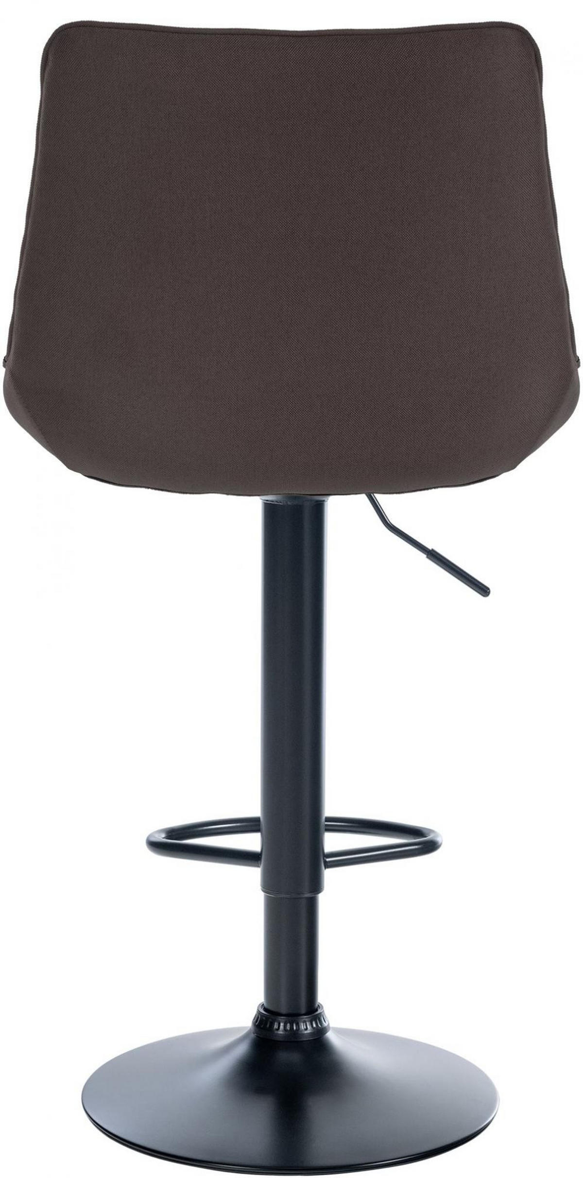 BARHOCKER Stoff taupe - Taupe/Schwarz, Textil/Metall (49.5/91/50cm) - CLP