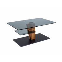 COUCHTISCH höhenverstellbar Clio 100x47x60 Parsolglas Wildeiche/Grau - Wildeiche/Grau, Glas (100/60/60cm) - 58aufmkessel