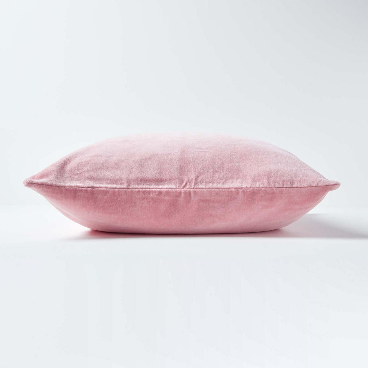 KISSENHÜLLEN 2er-Set Baumwollsamt rosa 40/40 cm - Rosa, Textil (40/40cm) - Homescapes