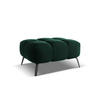 POUF Samt Stoff Grün - Dunkelgrün/Schwarz, Textil/Metall (78/41/60cm) - Makamii