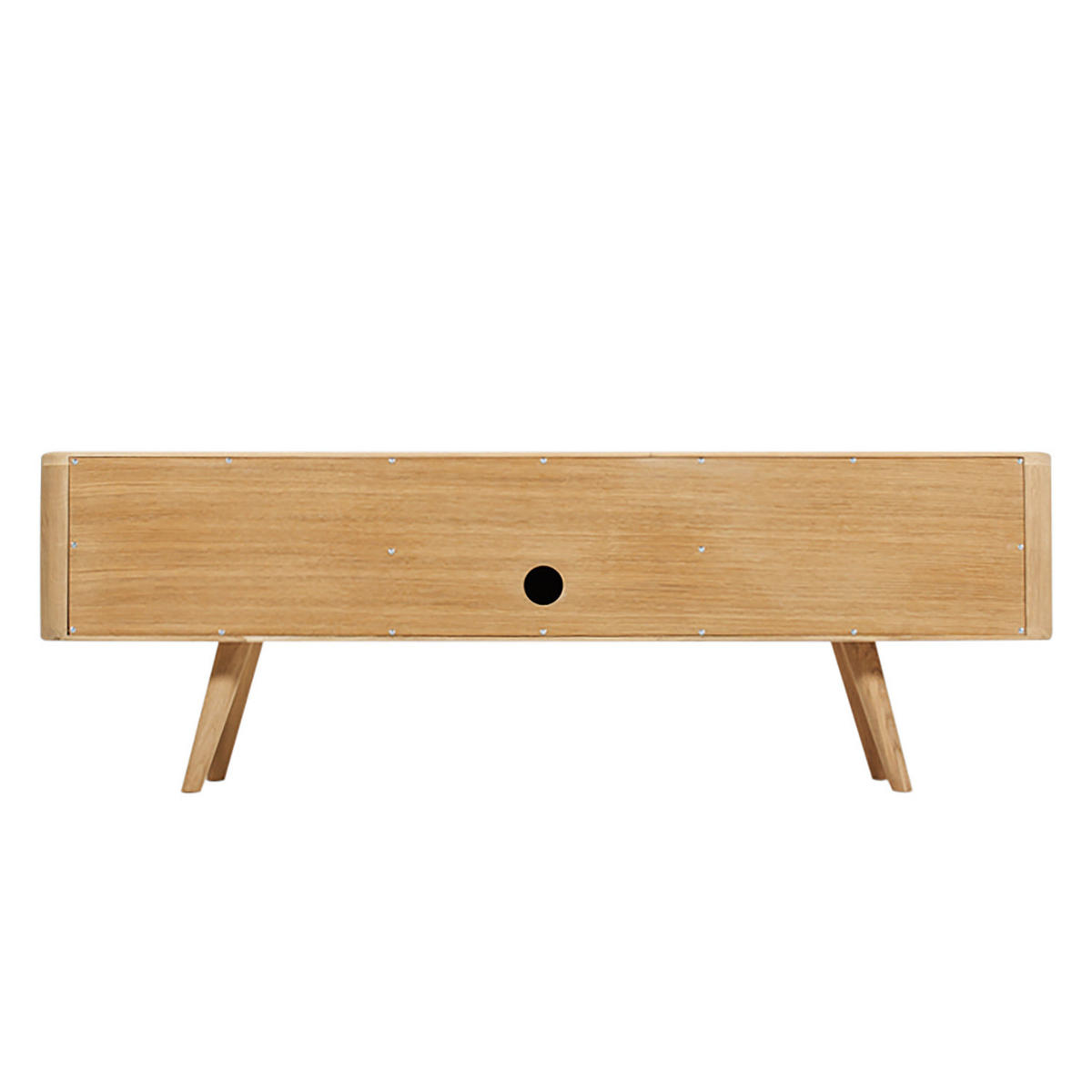 TV-LOWBOARD - Wildeiche teilmassiv - Wildeiche, Holzwerkstoff (135/45/42cm) - home24