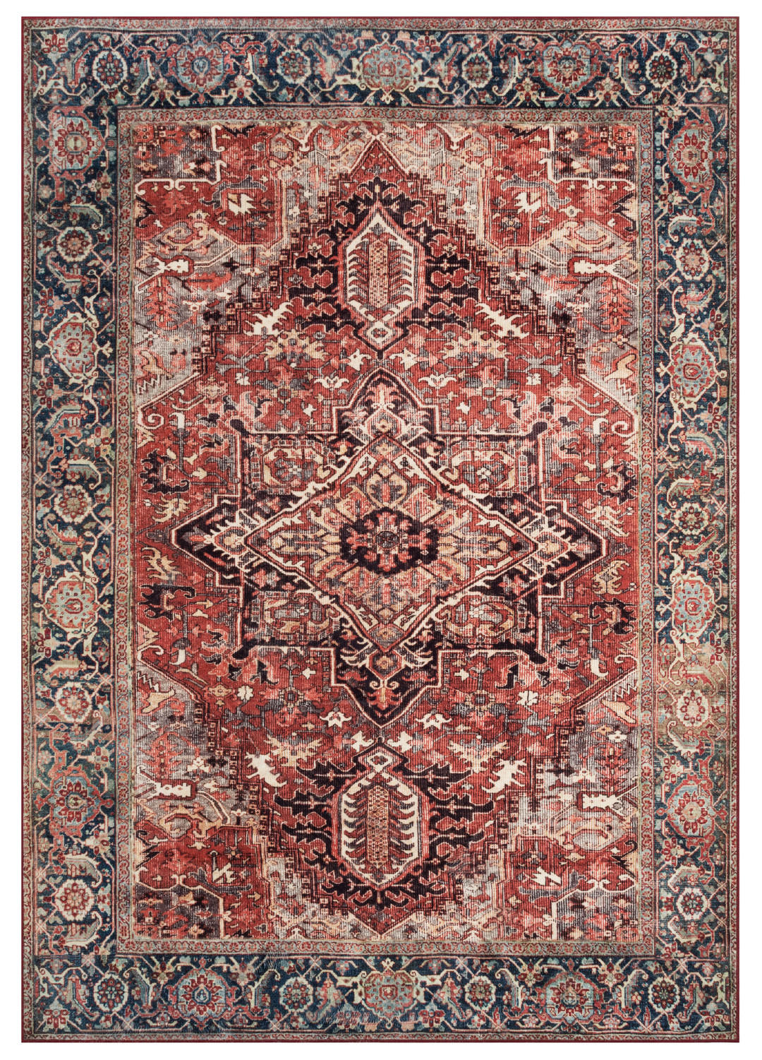 TEPPICH ISPAHAN Rot 80/250 cm - Rot, Textil (80/250cm) - Tapiso