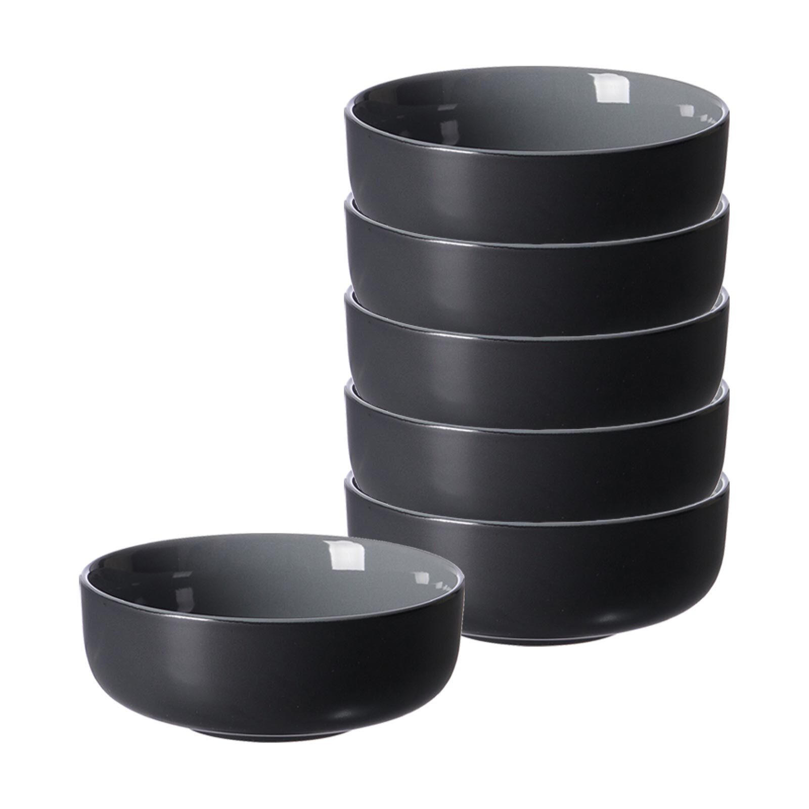MÜSLISCHALEN Jasper Schwarz ø 14.0 cm 6er Set - Schwarz, Keramik (14cm) - Ritzenhoff Breker