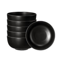 MÜSLISCHALEN Liberty Velvet Black schwarz ø 15 cm 6er Set - Schwarz, Keramik (15cm) - Seltmann Weiden