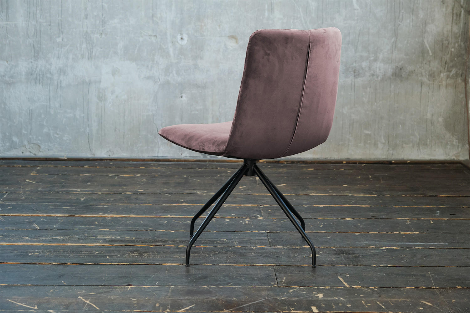 DREHSTUHL NEW CHARME Rosé Velvet - Rosa, Textil (52/87/66cm) - KAWOLA