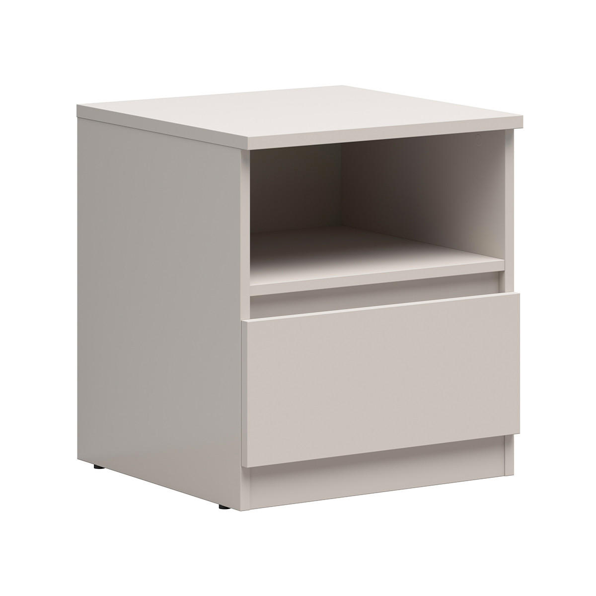 NACHTTISCH Edwin Kaschmir - Beige, Holzwerkstoff (45/50.5/45cm) - Petits-meubles