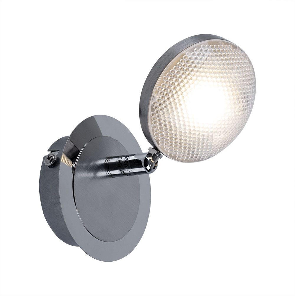LED WANDLEUCHTE TINA Silber Chrom - Silberfarben, Metall (9/9/14cm) - Globo Lighting